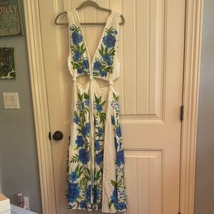 FARM Rio Maxi Dress - Blue and Green